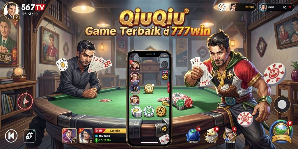 Tampilan menarik gameplay QiuQiu di 567TV.