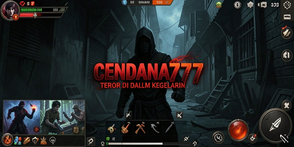 Screenshot menampilkan suasana mencekam dalam gameplay CENDANA777.