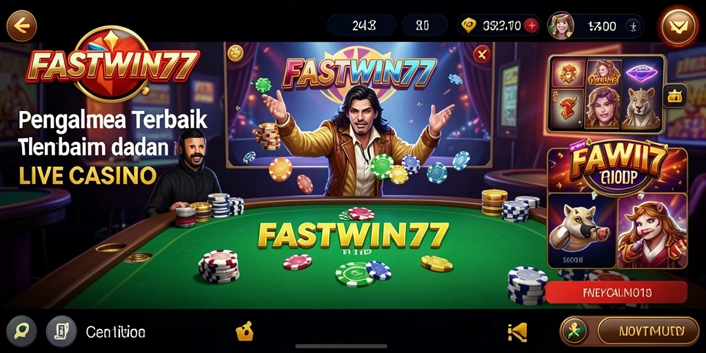 Screenshot gameplay Live Casino FASTWIN77 yang mengasyikkan.