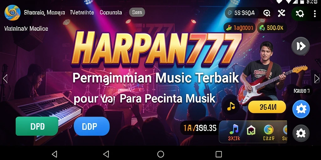Screenshot gameplay menunjukkan keseruan bermain musik di HARAPAN777.