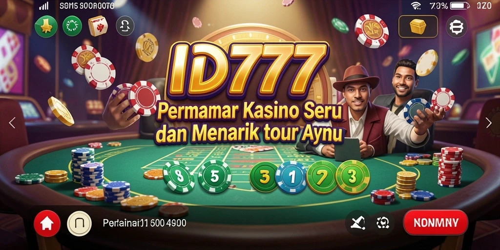 Screenshot gameplay ID777 menampilkan keseruan permainan Kasino.