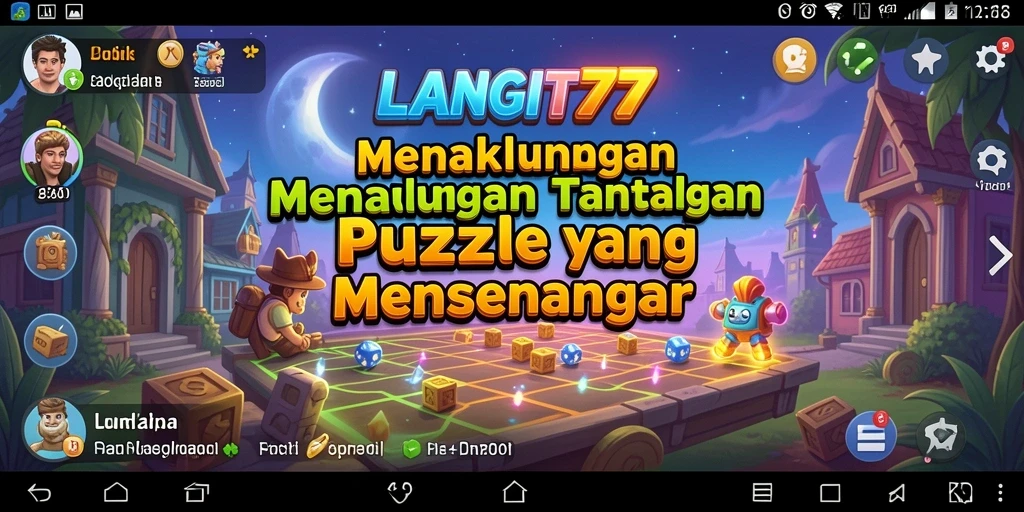 Tampilan menarik gameplay puzzle LANGIT77 dengan berbagai tantangan seru.