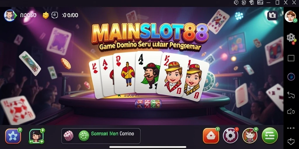 Screenshot gameplay MAINSLOT88 menampilkan aksi seru permainan Domino.