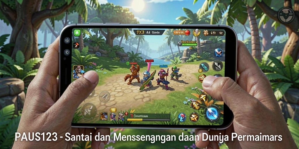 Tampilan gameplay PAUS123 menonjolkan karakter lucu dan tantangan seru.
