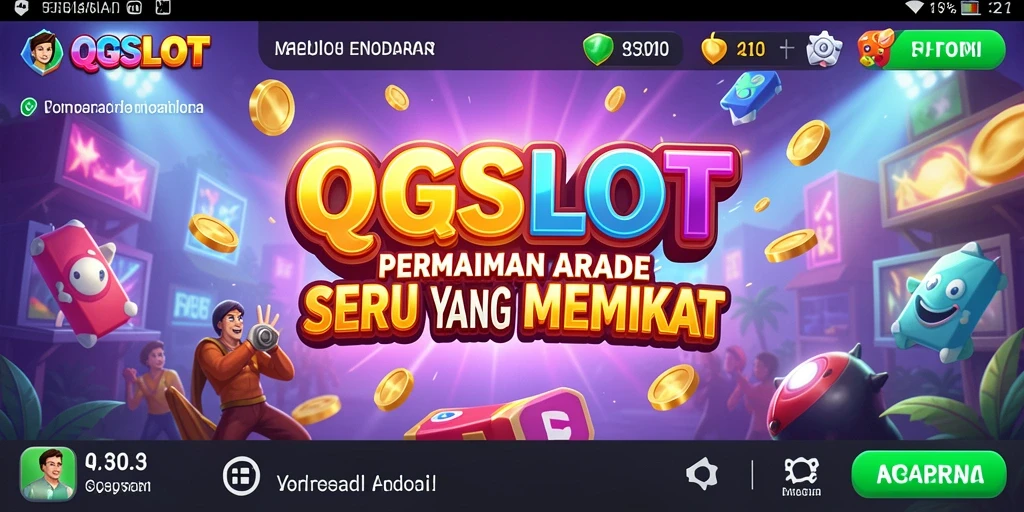 Tampilan gameplay QQSLOT yang menarik dan penuh warna.