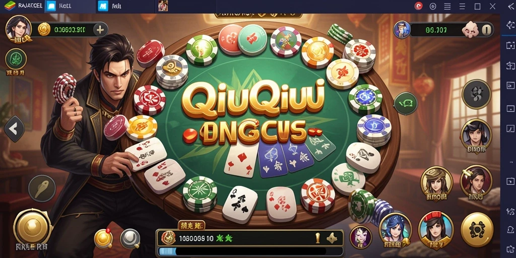Gameplay seru QiuQiu di RAJATOGEL.