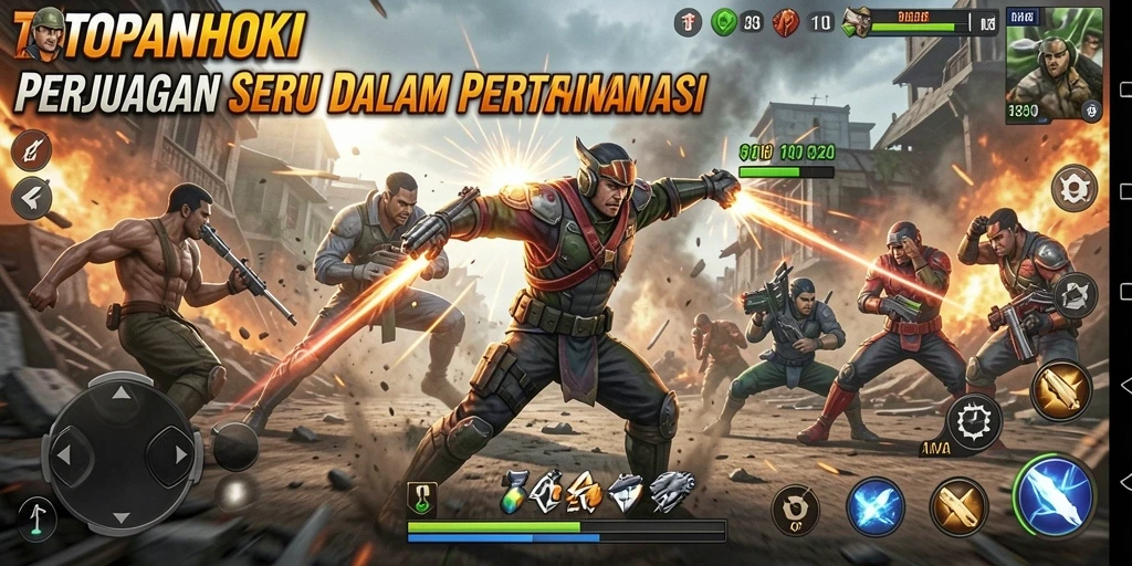Gameplay intensif dan penuh aksi di TOPANHOKI.