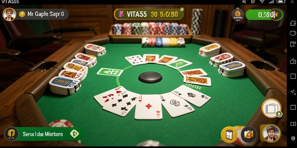 Tampilan gameplay VITA555 yang menarik dan seru.